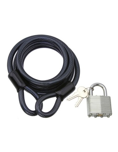 Cable Lock 10mm x 72 Black.